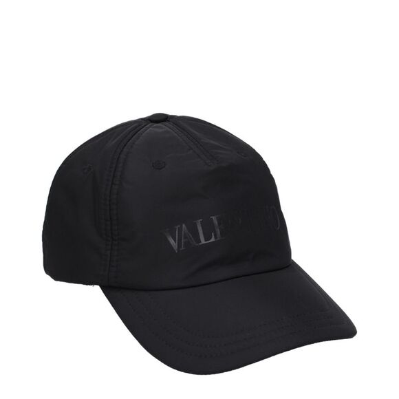 Valentino Garavani Black Polyamide Cap (Baseball Women's Hat)
